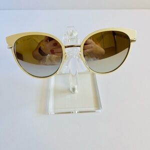 Kate Spade New York Hello Sunshine Sunglasses Cream Gold 53-20